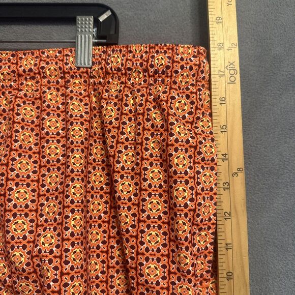 Tommy Bahama Swim Trunks Mesh Lined Pockets Mens XXL Orange Geometric Print - Picture 10 of 13